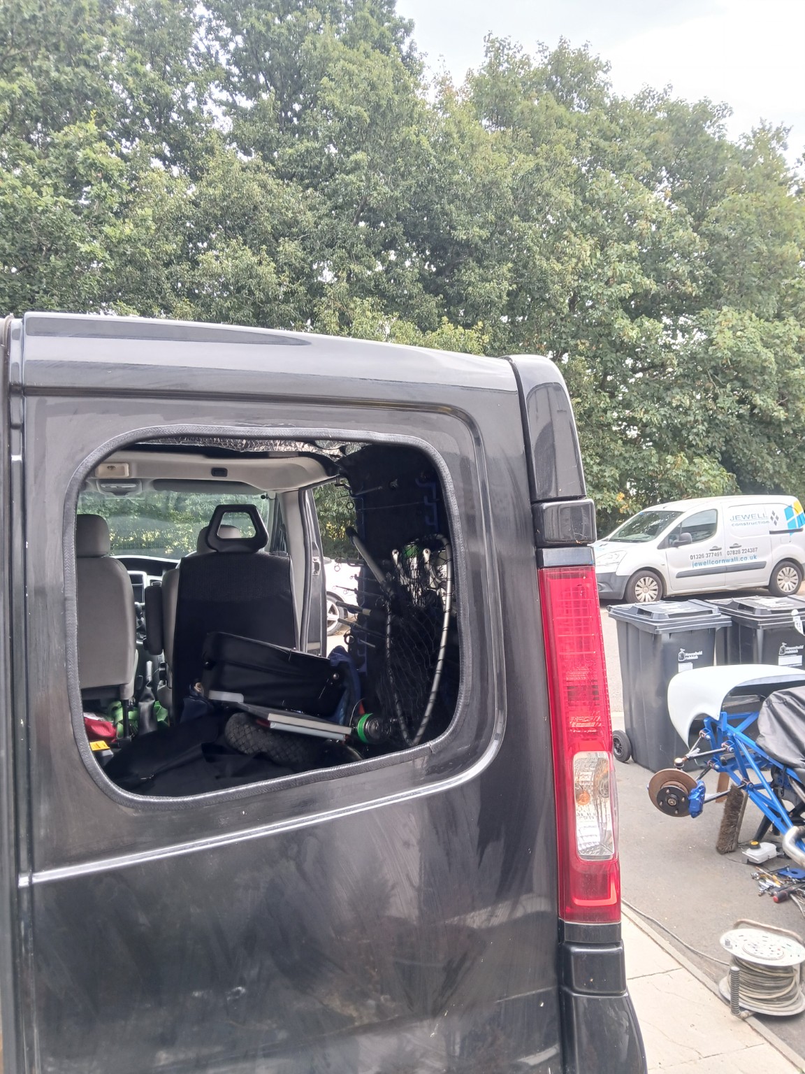 Van window installation before fitting